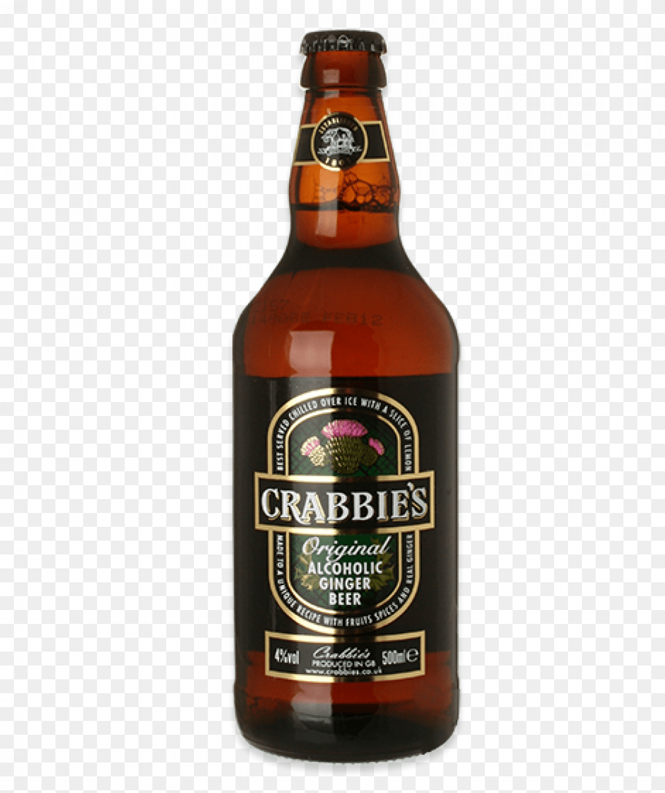 Kingfisher Beer Bottle Crabbies Ginger Beer Ireland, Alcohol, Beer Bottle, Beverage, Liquor Free Png Download