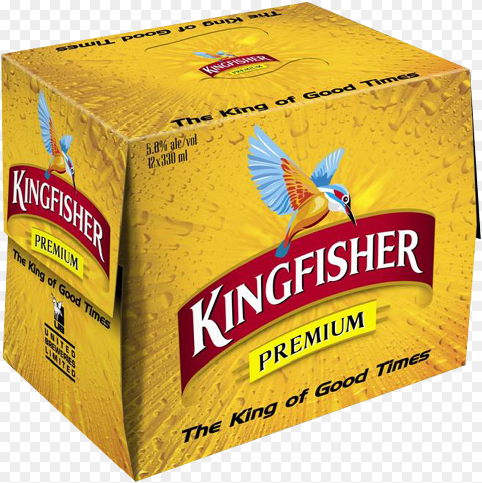 Kingfisher Lager 12 Pack 330ml Kingfisher Beer Bottle Box, Animal, Bird, Flare, Light Png