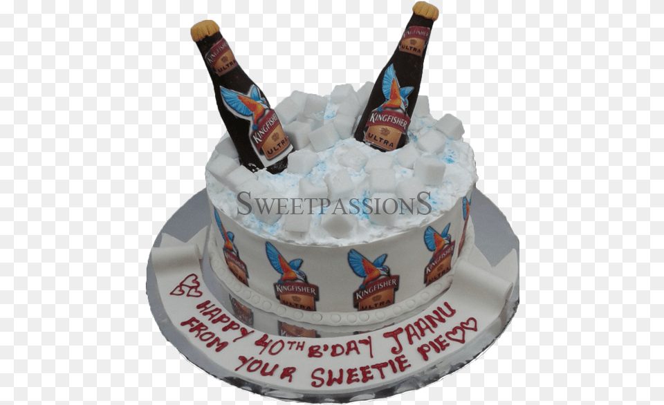 Kingfisher Ultra Bottles Cake Kingfisher Beer Birthday Cake, Alcohol, Food, Beverage, Birthday Cake Png