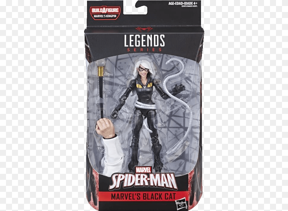 Kingpin Black Cat Marvel Legends, Clothing, Costume, Person, Book Png