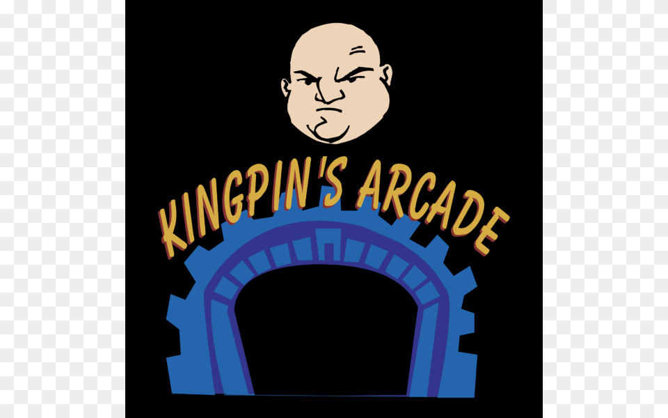 Kingpins Arcade Logo Transparent Vector, Face, Head, Person Png
