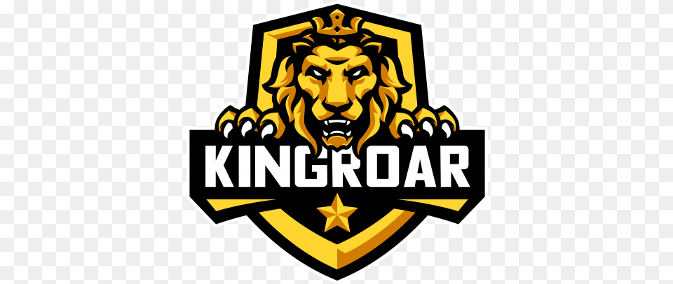 Kingroar Mascot And Esport Game Logo Design Template Zeerk Lion King Esport Logo, Symbol, Face, Head, Person Png