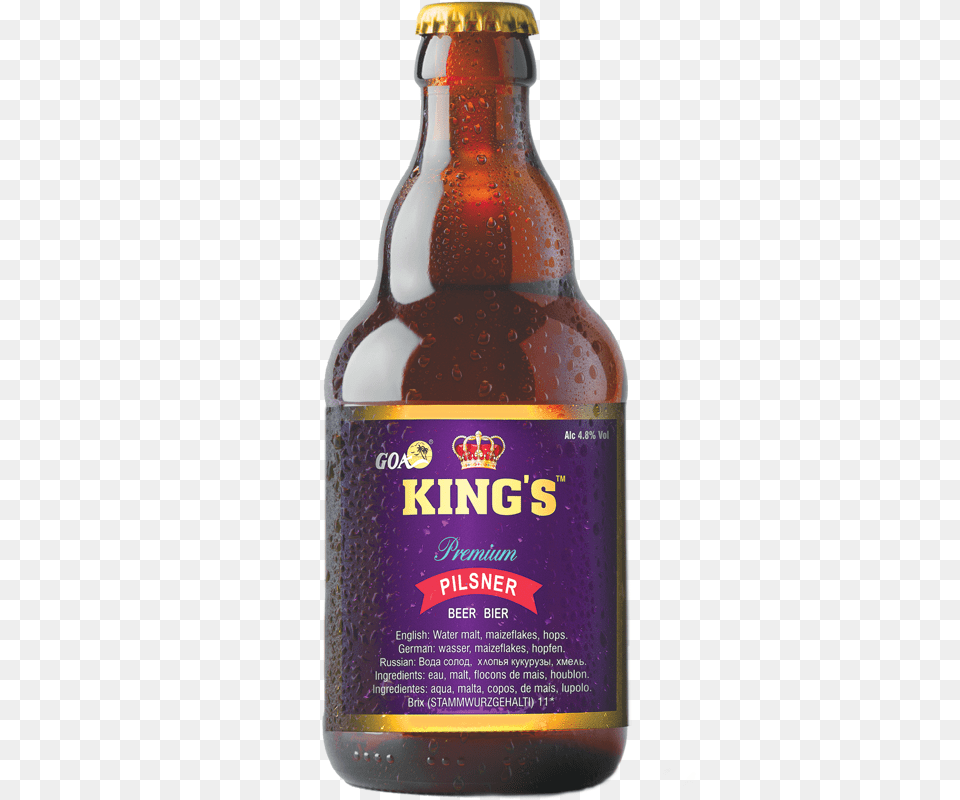 Kings Campaign Im Goa Beer Bottle, Alcohol, Beer Bottle, Beverage, Liquor Free Transparent Png