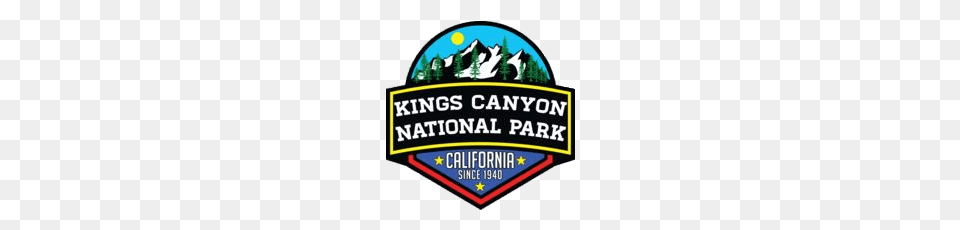 Kings Canyon National Park Colourful Sticker, Badge, Logo, Symbol, Disk Png Image