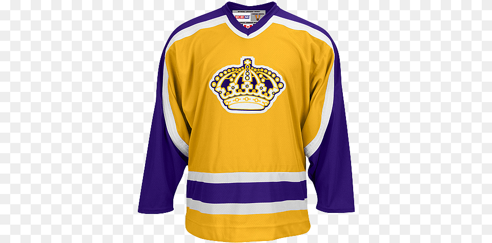 Kings Going Retro In 2010 11 Los Angeles Kings Old Jerseys, Clothing, Shirt, Jersey, T-shirt Free Transparent Png