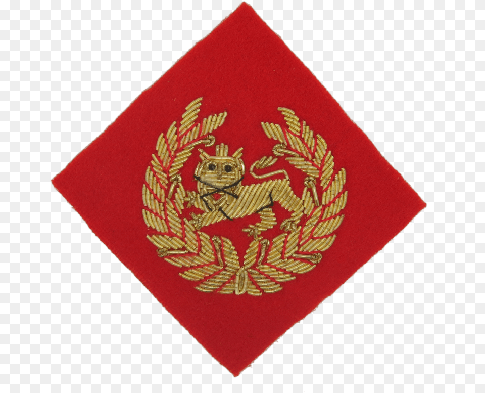 Kings Own Border Regiment Beret Badge On Scarlet Diamond Emblem, Symbol Free Png Download