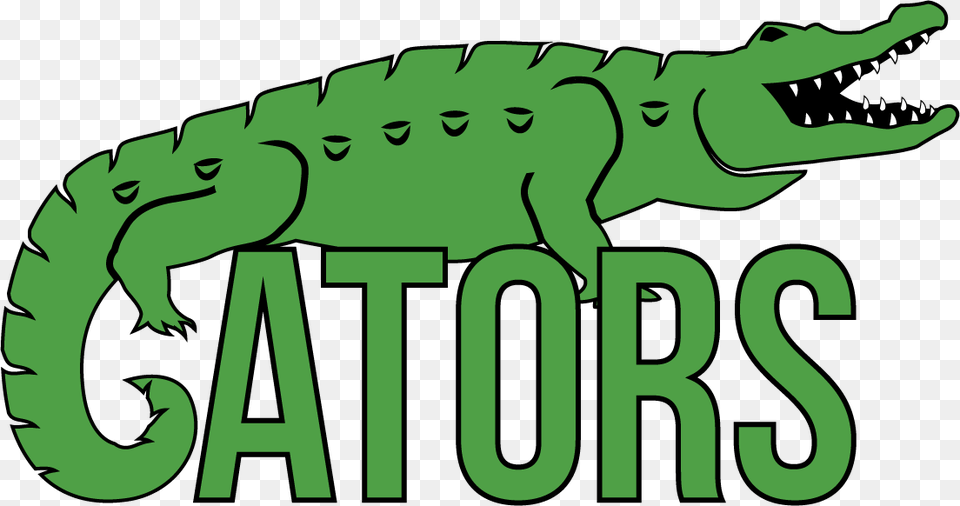 Kingsgate Gators Swim Team Logo Crocodile, Animal, Dinosaur, Reptile, Face Png Image