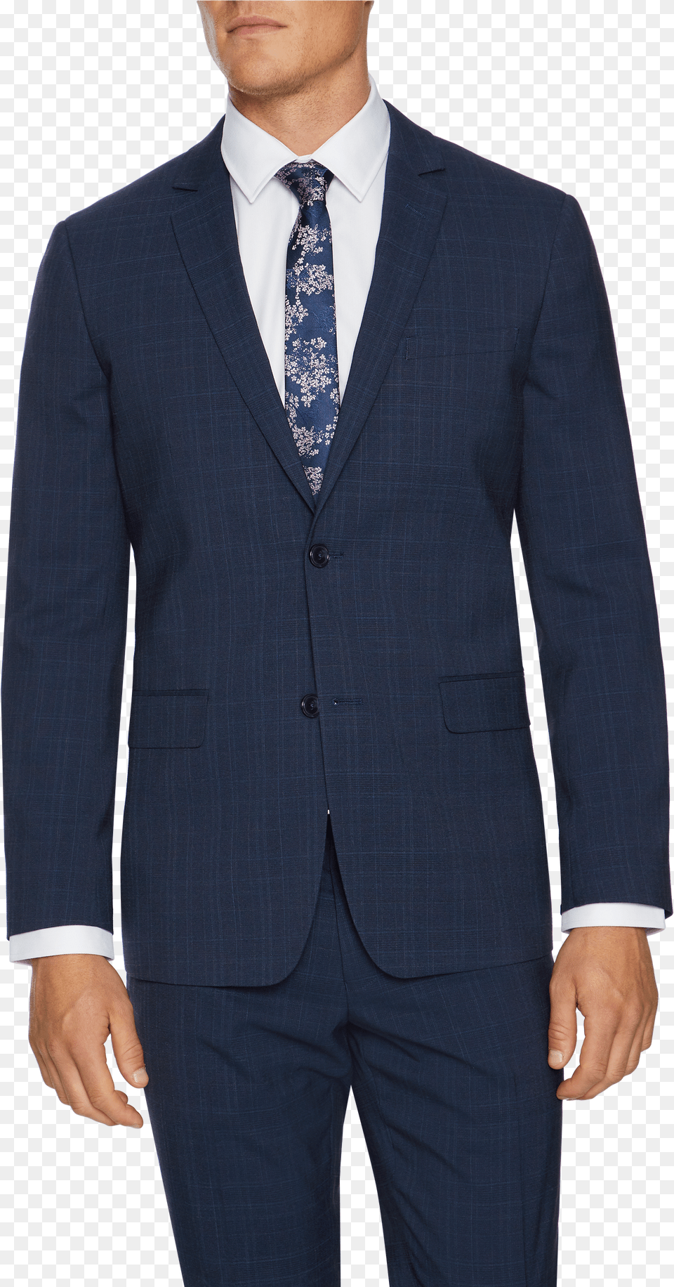 Kingsley Slim Check Suit Jacket Png Image