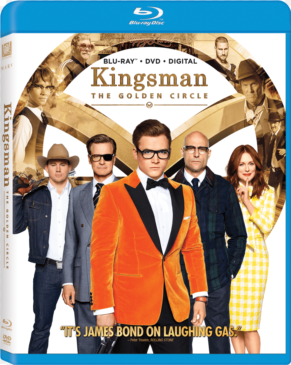 Kingsman The Golden Circle 2017 Bluray Cover Free Png