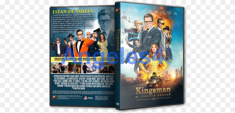 Kingsman The Golden Circle Affiche, Advertisement, Poster, Person, People Png Image