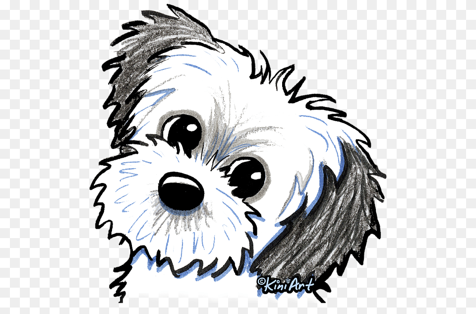 Kiniart Shih Tzu Cutie Carry All Pouch For Sale, Art, Baby, Person, Publication Free Png Download