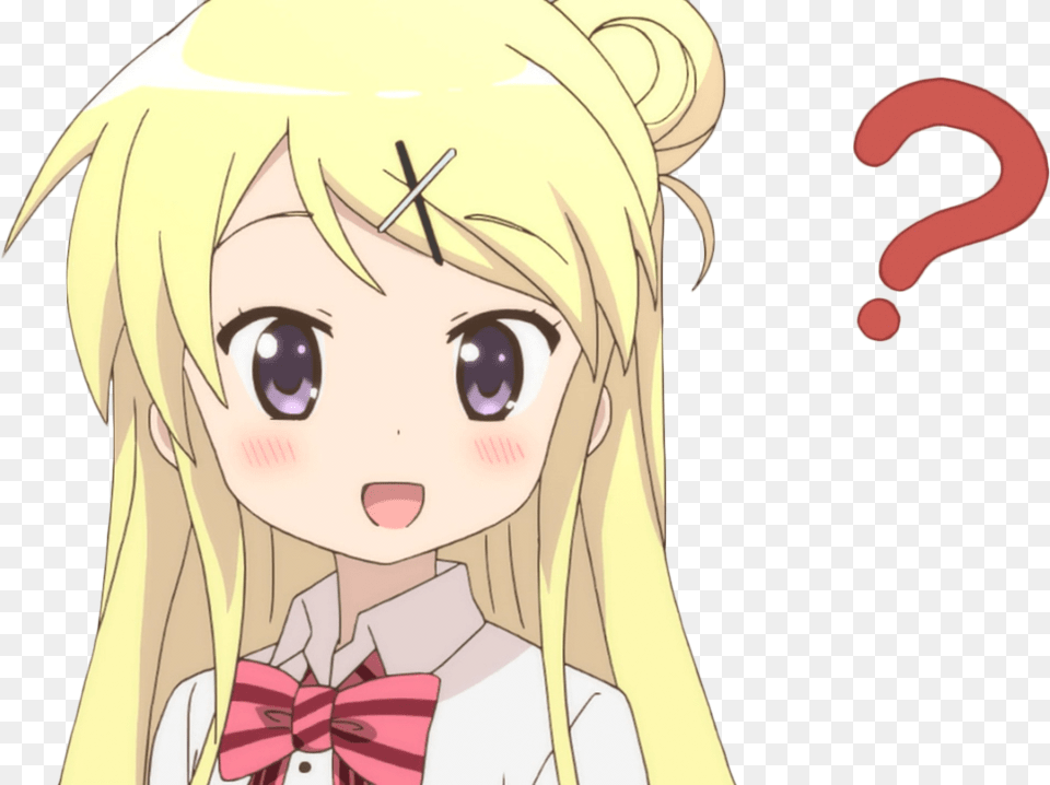 Kiniro Mosaic Question Mark, Book, Comics, Person, Publication Free Png