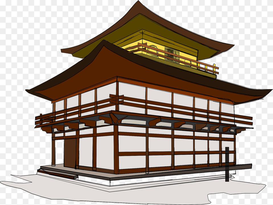 Kinkakuji Temple In Japan Clipart, Architecture, Building, Prayer, Shrine Free Png Download