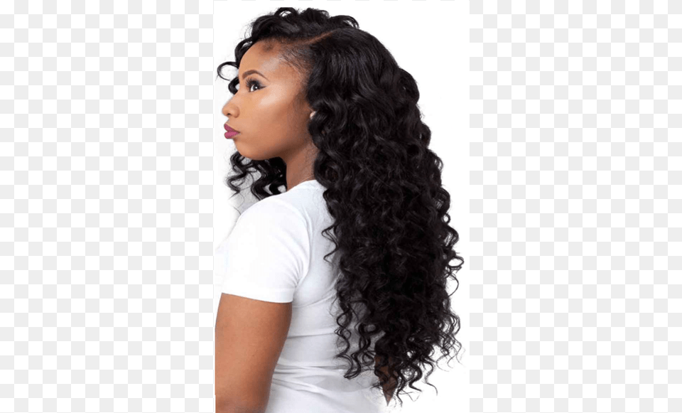 Kinky Curly Jyz Unprocessed Brazilian Curly Remy Hair Extension, Black Hair, Person, Adult, Female Free Png Download