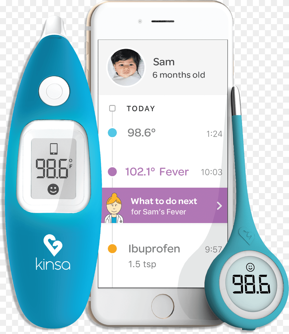 Kinsa Iphone Thermometers 01 Kinsa Thermometer, Computer Hardware, Electronics, Hardware, Monitor Png Image