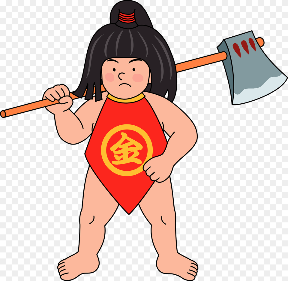 Kintaro Japanese Folklore Clipart, Baby, Person, Face, Head Png