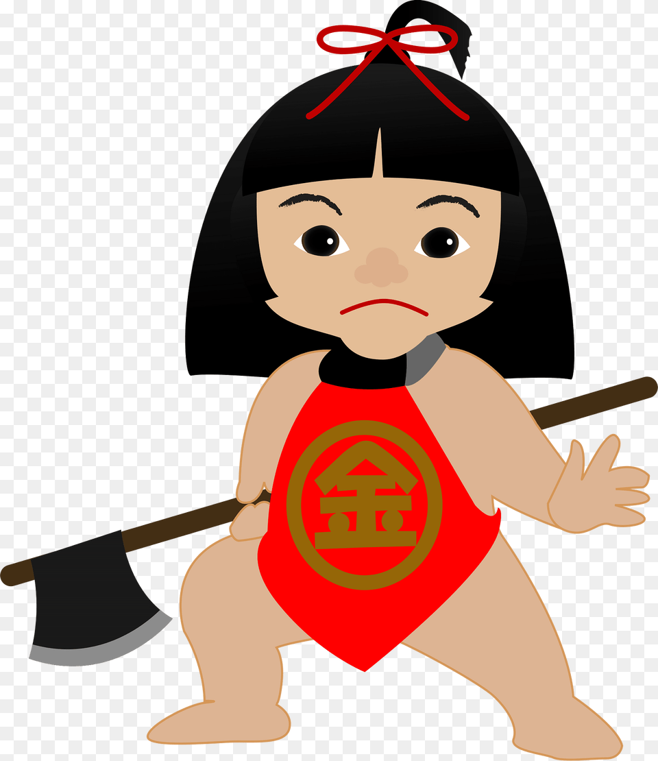 Kintaro Japanese Folklore Clipart, Baby, Person, Face, Head Png