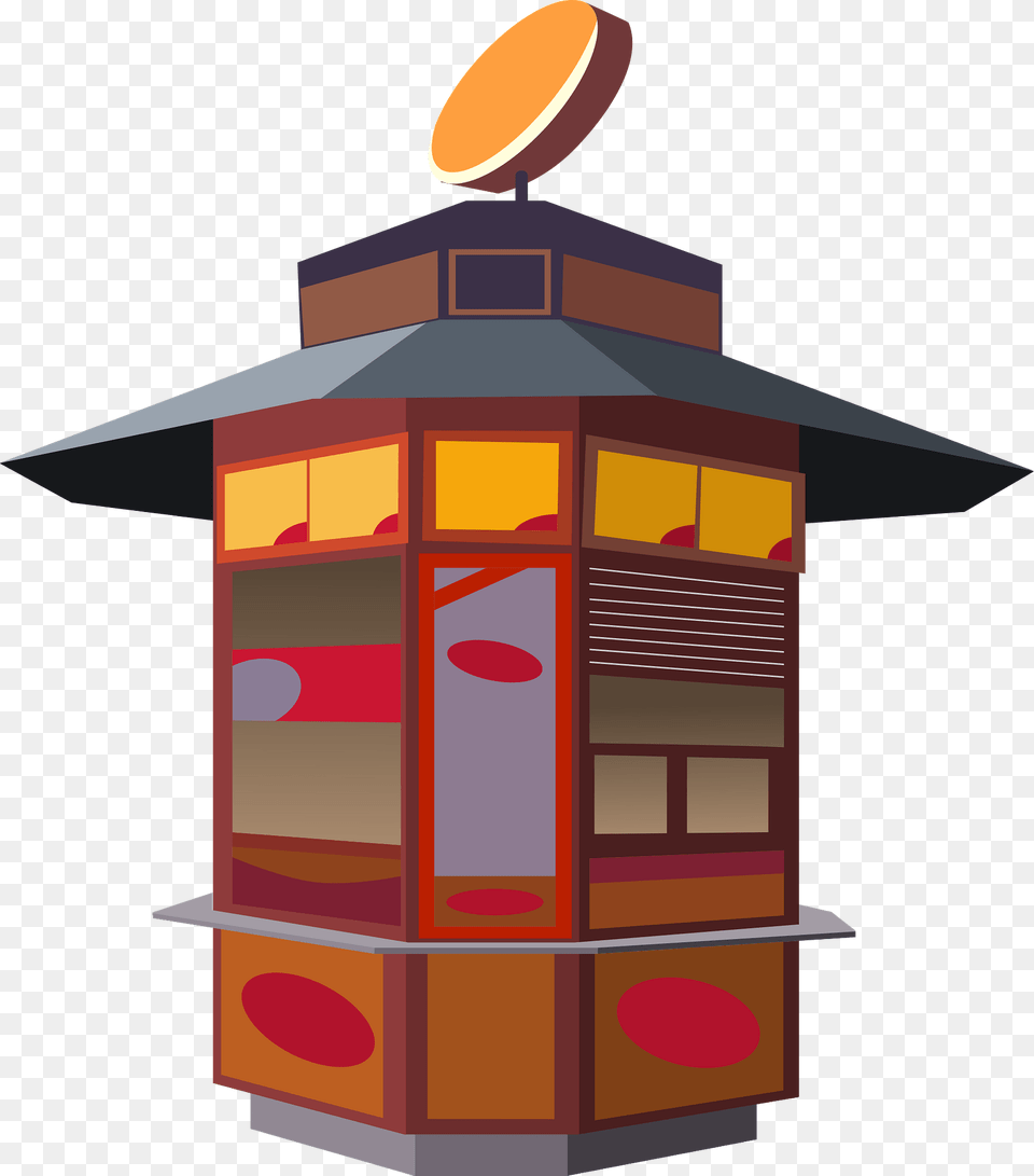 Kiosk Clipart, Outdoors, Lamp, Architecture, Building Png Image
