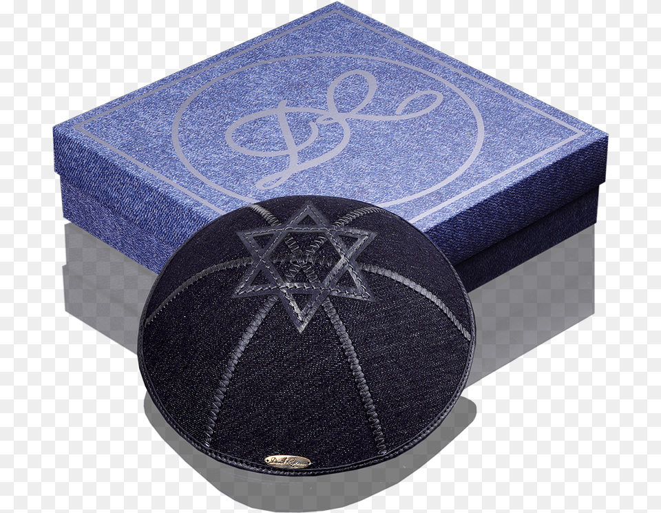 Kippah 770 Black Jeans Edging Star Of David Blue, Ball, Rugby, Rugby Ball, Sport Free Transparent Png