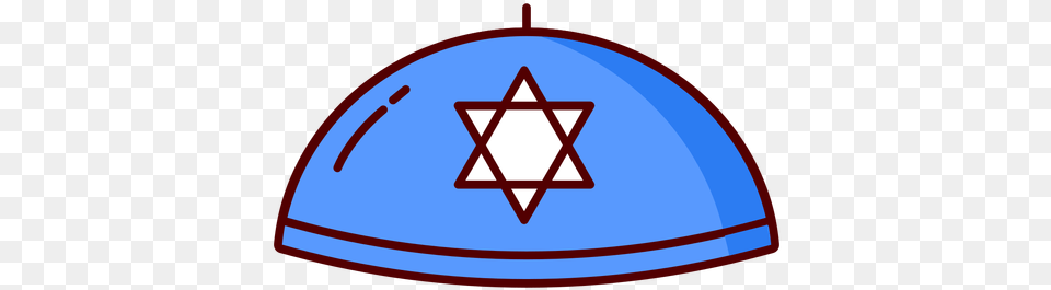 Kippah Jewish Hat Blue Illustration Transparent U0026 Svg Clip Art, Star Symbol, Symbol, Clothing Free Png Download