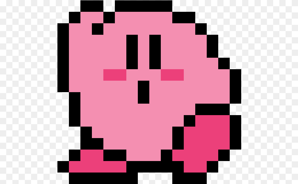 Kirby 8 Bit Pixel Art Kirby, First Aid, Purple Png Image