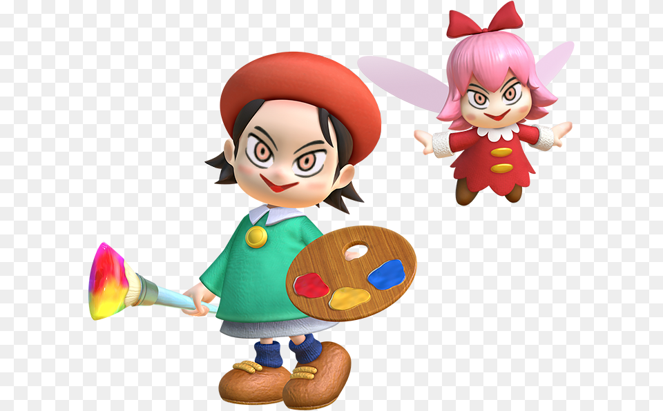 Kirby Adeleine And Ribbon, Baby, Person, Face, Head Free Png