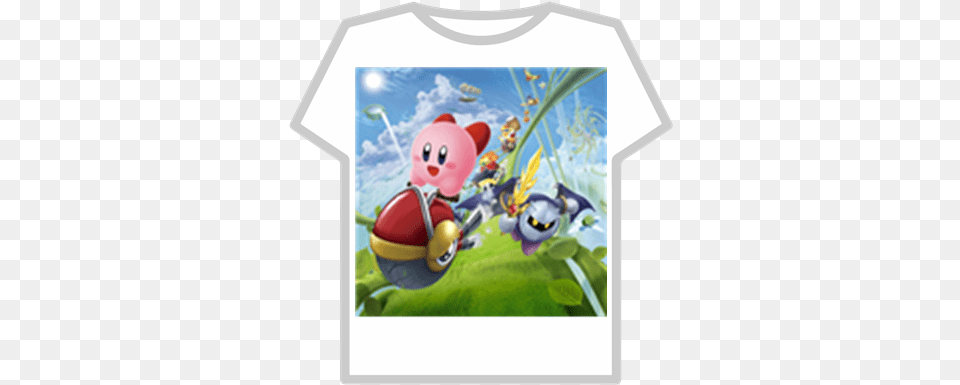 Kirby Air Ride Background 1 Roblox T Shirts Doge Roblox, Clothing, T-shirt Free Png Download