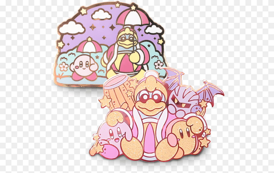 Kirby Amp King Dedede Amp Friends Set Of Kirby, Icing, Cream, Dessert, Food Free Png