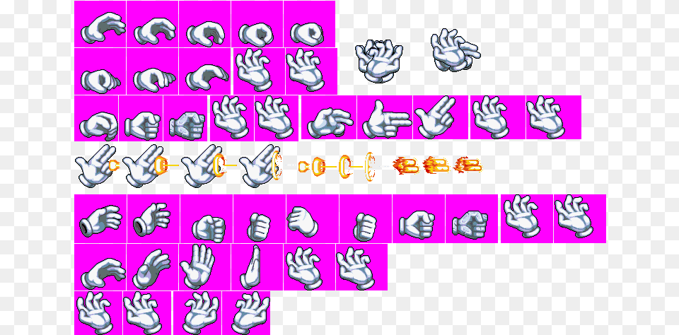 Kirby And Amazing Mirror Master Hand Sprite Sheet, Baby, Person, Body Part, Text Free Png Download