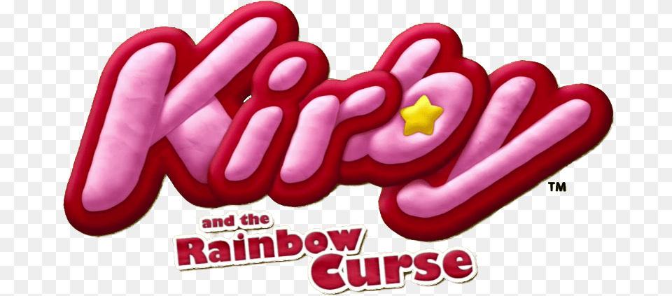 Kirby And The Rainbow Curse Now Available Kirby And The Rainbow Curse Logo, Food, Sweets Free Transparent Png