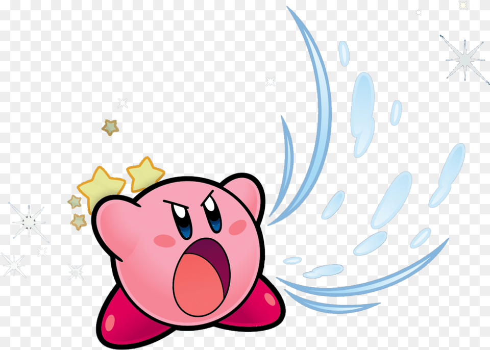 Kirby Breathing In Kirby Inhale, Art, Graphics, Nature, Night Png