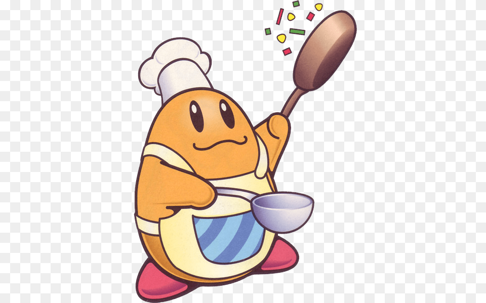 Kirby Chef Kawasaki, Cutlery, Spoon, Cartoon, Smoke Pipe Free Png Download