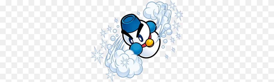 Kirby Chilly Making Snow, Art, Graphics, Outdoors, Nature Free Png