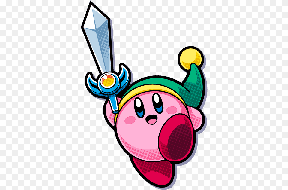 Kirby Clipart Sword, Face, Head, Person, Light Free Png Download