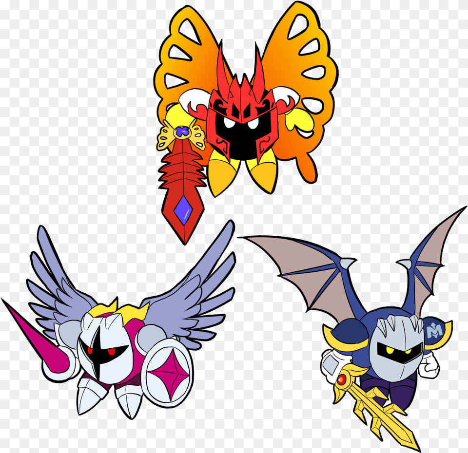 Kirby Could Destroy All Three Of Them Morpho Knight Galacta Knight, Animal, Invertebrate, Insect, Wasp Free Png