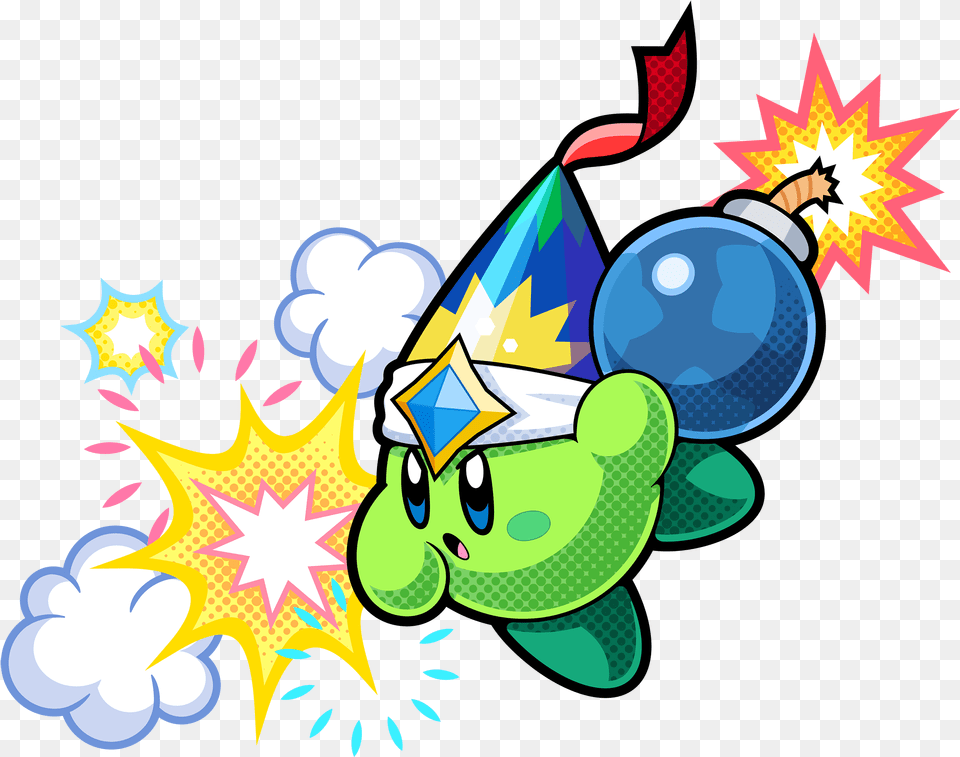 Kirby From Kirby Battle Royale, Clothing, Hat, Art, Graphics Png Image