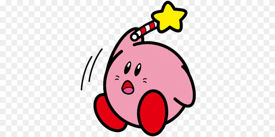 Kirby Holding A Magic Stick, Ammunition, Grenade, Weapon Free Png