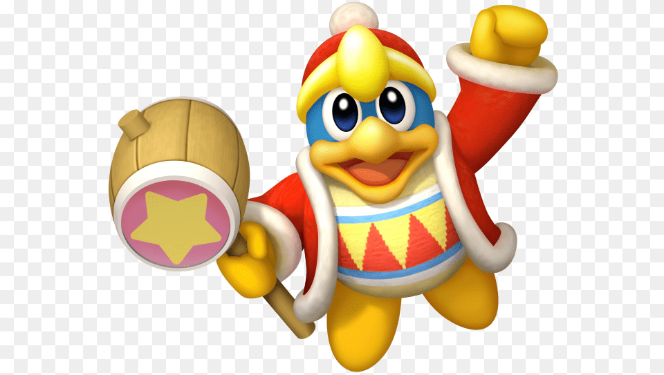 Kirby King Dedede Flying With Hammer King Dedede Return To Dreamland, Toy, Plush Png