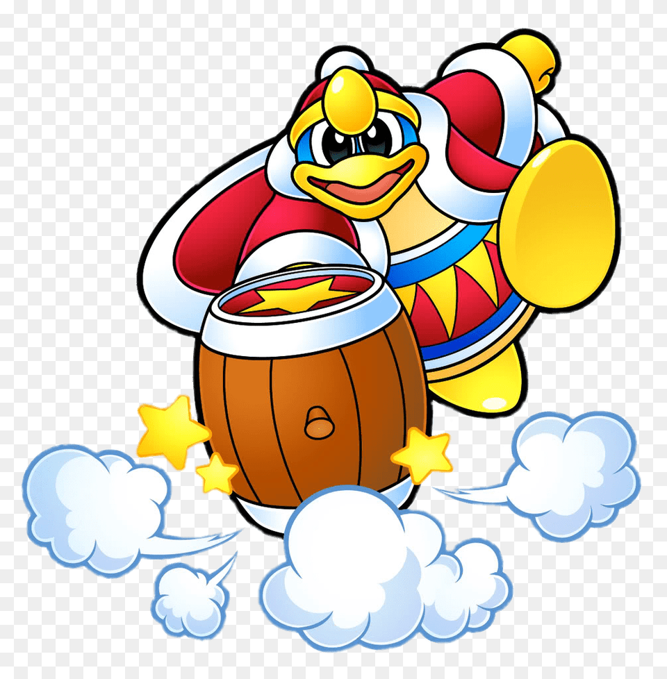 Kirby King Dedede Slamming Down Hammer, Baby, Person, Dynamite, Weapon Free Png