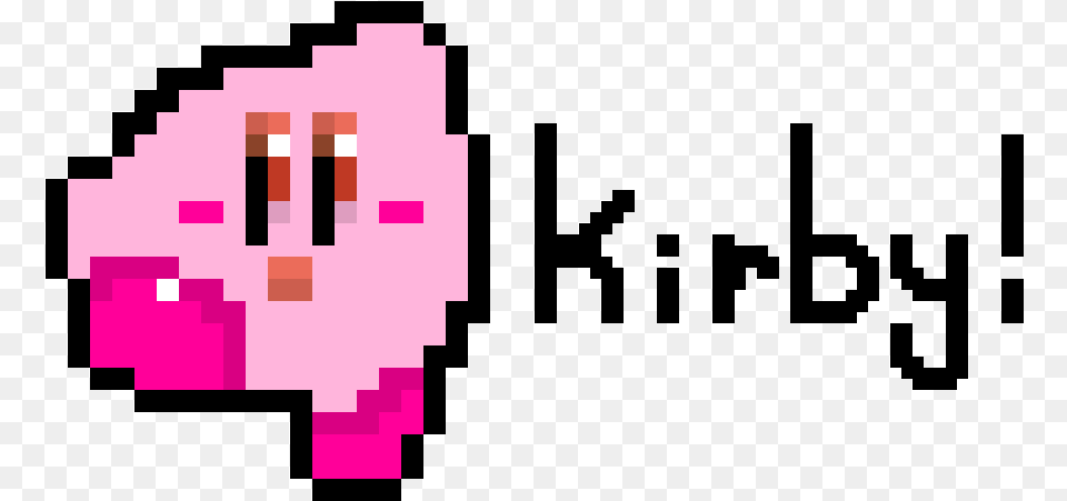 Kirby Logo Old Kirby Pixel Art, Purple, First Aid, Cosmetics, Lipstick Free Png Download
