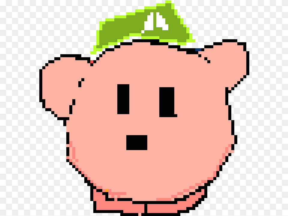Kirby Luigi Pixel Art, Piggy Bank, Baby, Person Free Png