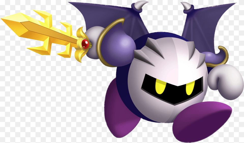 Kirby Meta Knight Running With Sword Metal Knight, Animal, Bee, Insect, Invertebrate Png Image