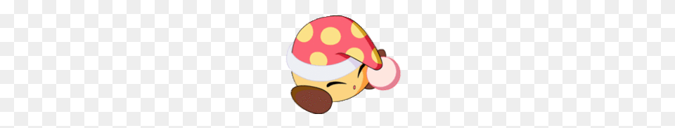 Kirby Noddy Sleeping, Clothing, Hat, Pattern, Plush Free Png