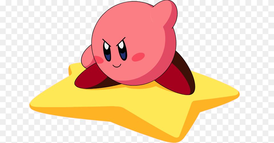 Kirby On A Star, Face, Head, Person, Animal Free Png Download