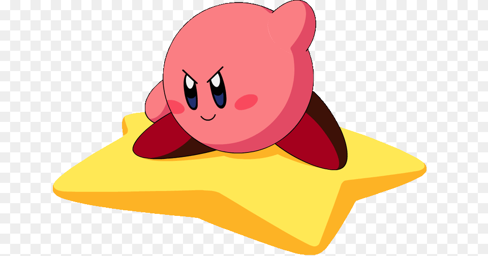Kirby Riding Kirby On A Star, Baby, Person, Animal, Face Free Png