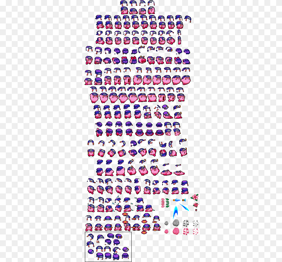 Kirby Rpg Maker Mv Sprites, Art, Collage, Purple, Person Free Transparent Png