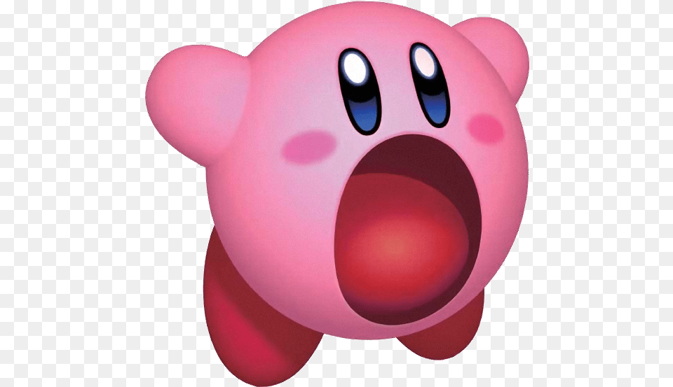 Kirby S Return To Dream Land Kirby S Adventure Kirby Kirby With Mouth Open, Piggy Bank, Balloon Png