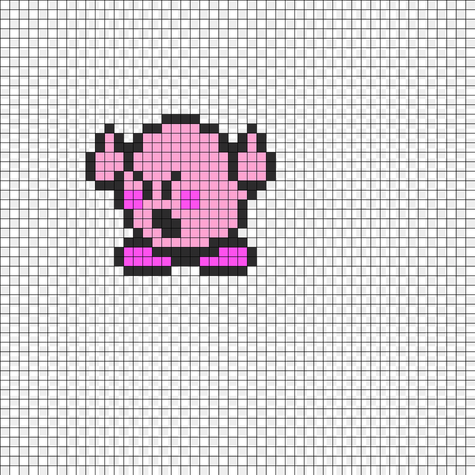 Kirby Says F You Perler Bead Pattern Bead Sprite Bead, Qr Code Free Png Download