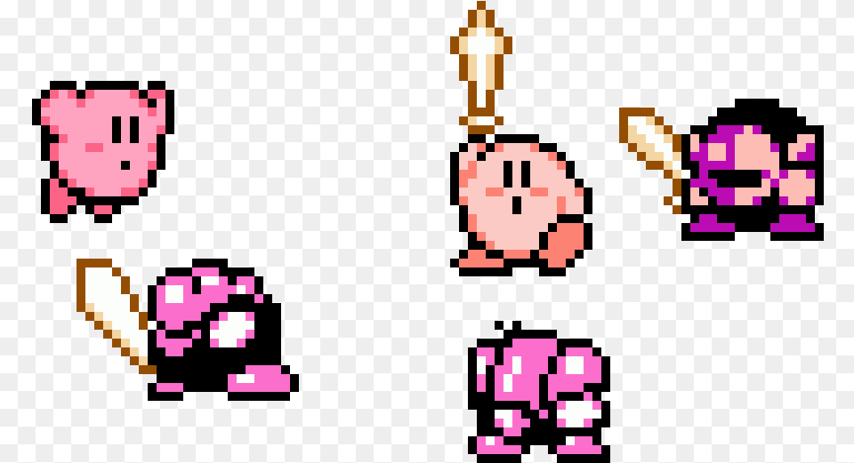 Kirby Sprite Sheet Nes, Purple, Qr Code Png