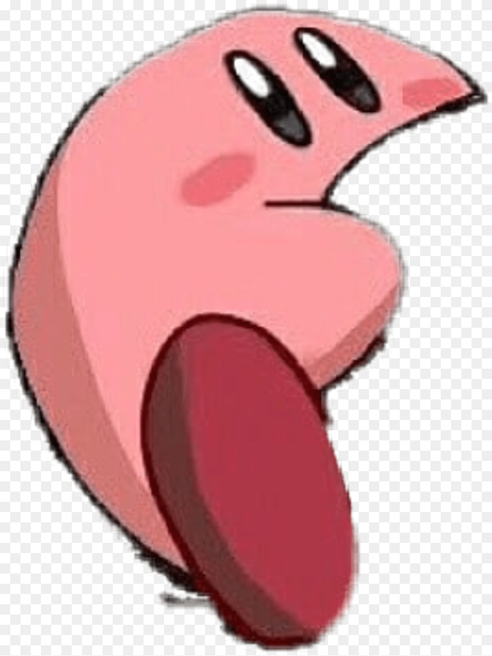 Kirby Sticker Kirby Memes, Body Part, Mouth, Person, Clothing Free Png Download